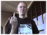 Fred salutes goodbye, La Guardia, NYC