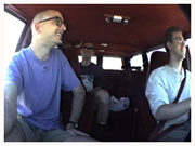 On the road in California